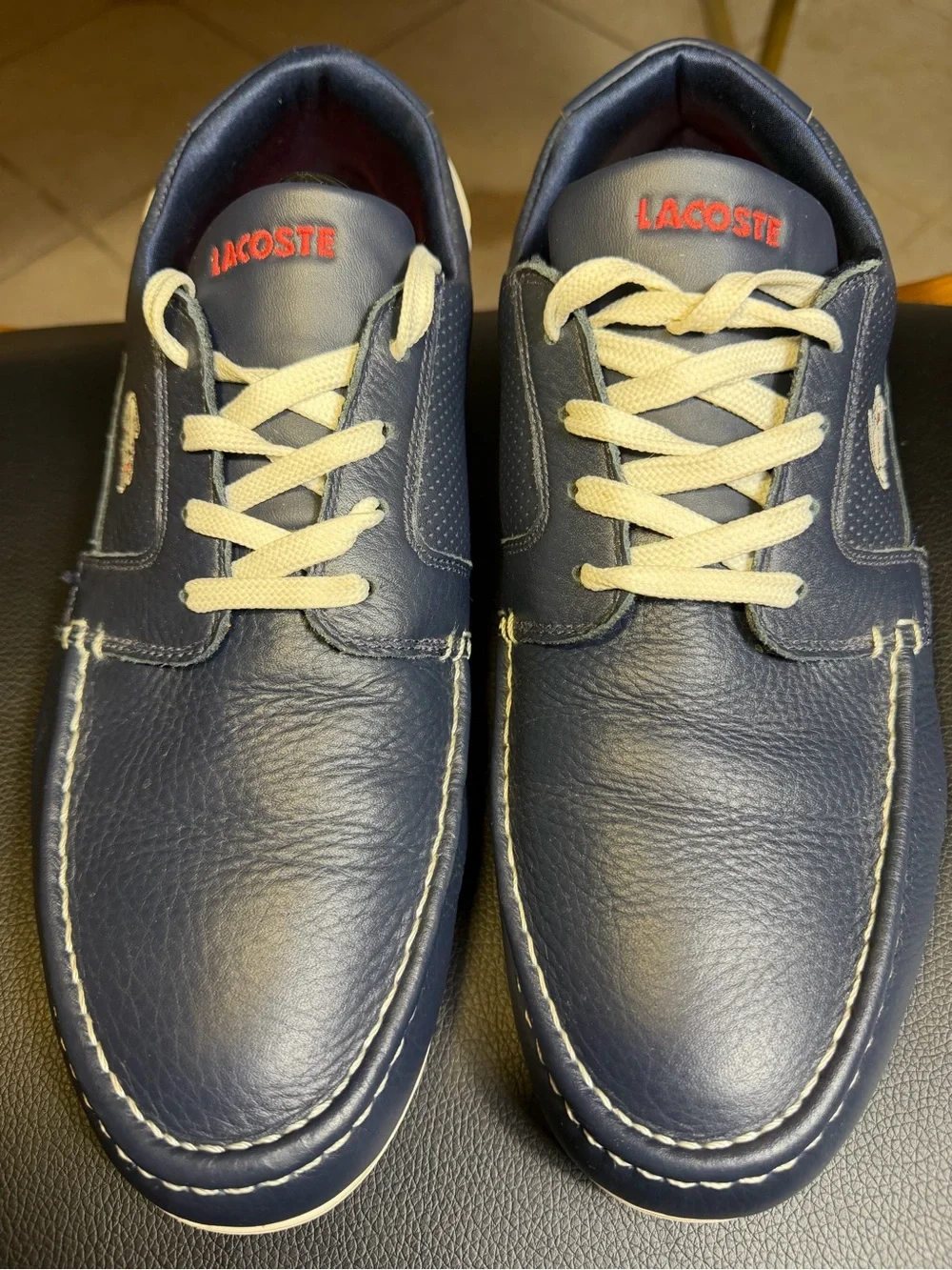 Lacoste Dreyfus SPM LTH Men's Shoes Dark Blue/White Sz 10